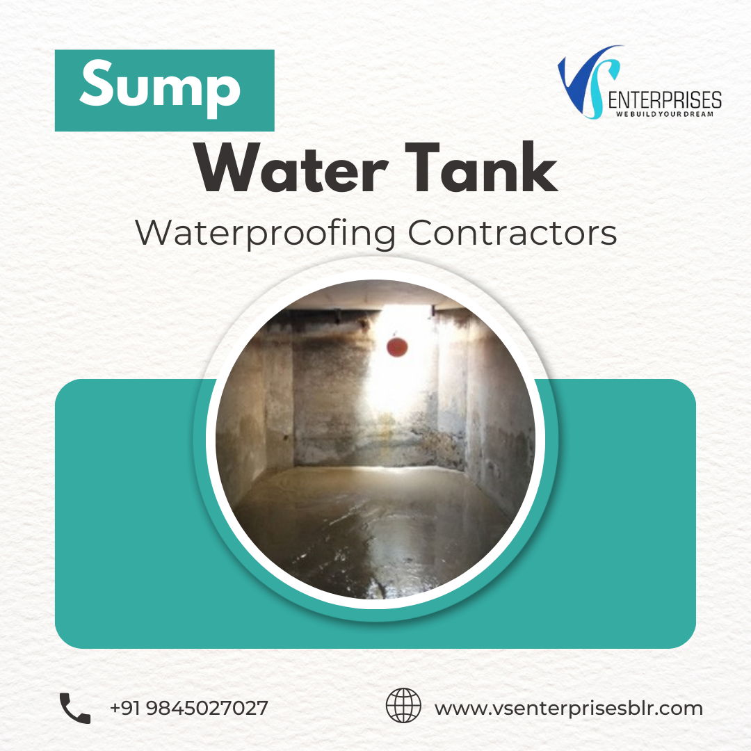 Underground Sump tank Waterproofing contractors in Bangalore