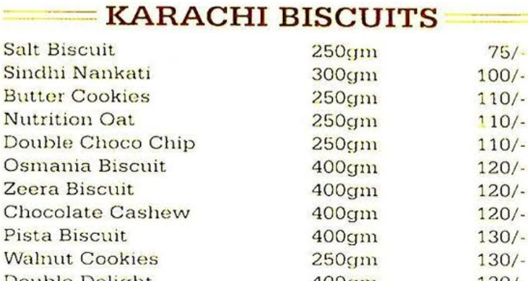 ssKarachi bakery