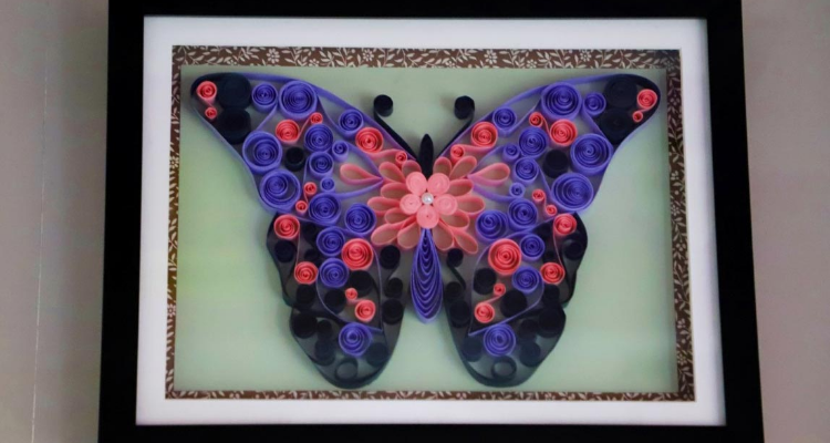 ssAnniversary gifts Abstract Butterfly art work from Aadhi Creation