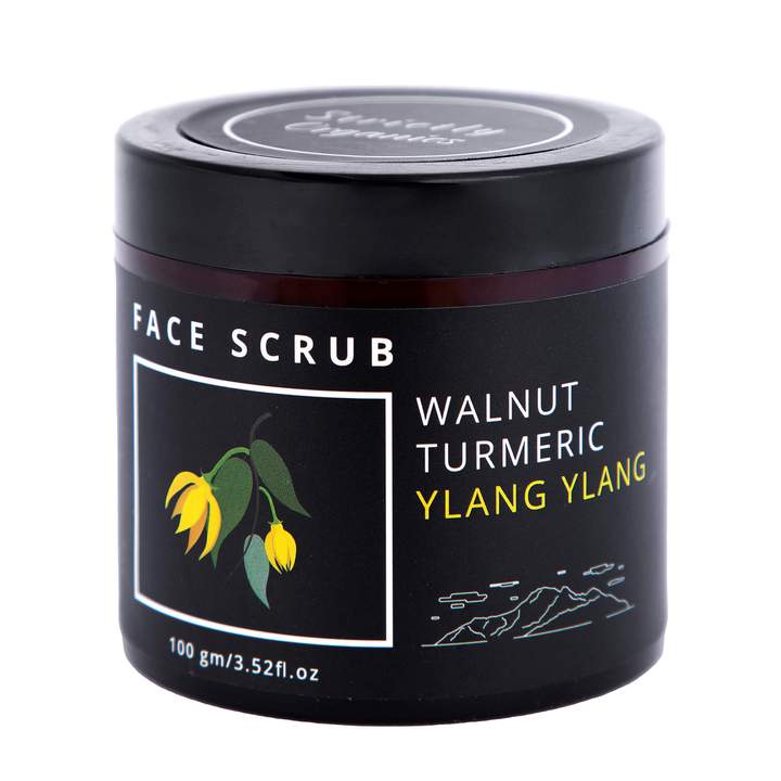 Walnut Turmeric Ylang Ylang Face Scrub with Vitamin C and Niacinamide