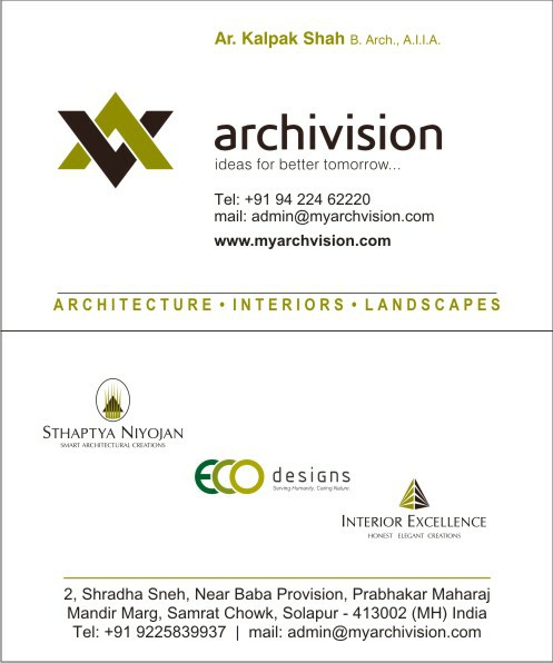 Archivision Architects - Ar. Kalpak Shah