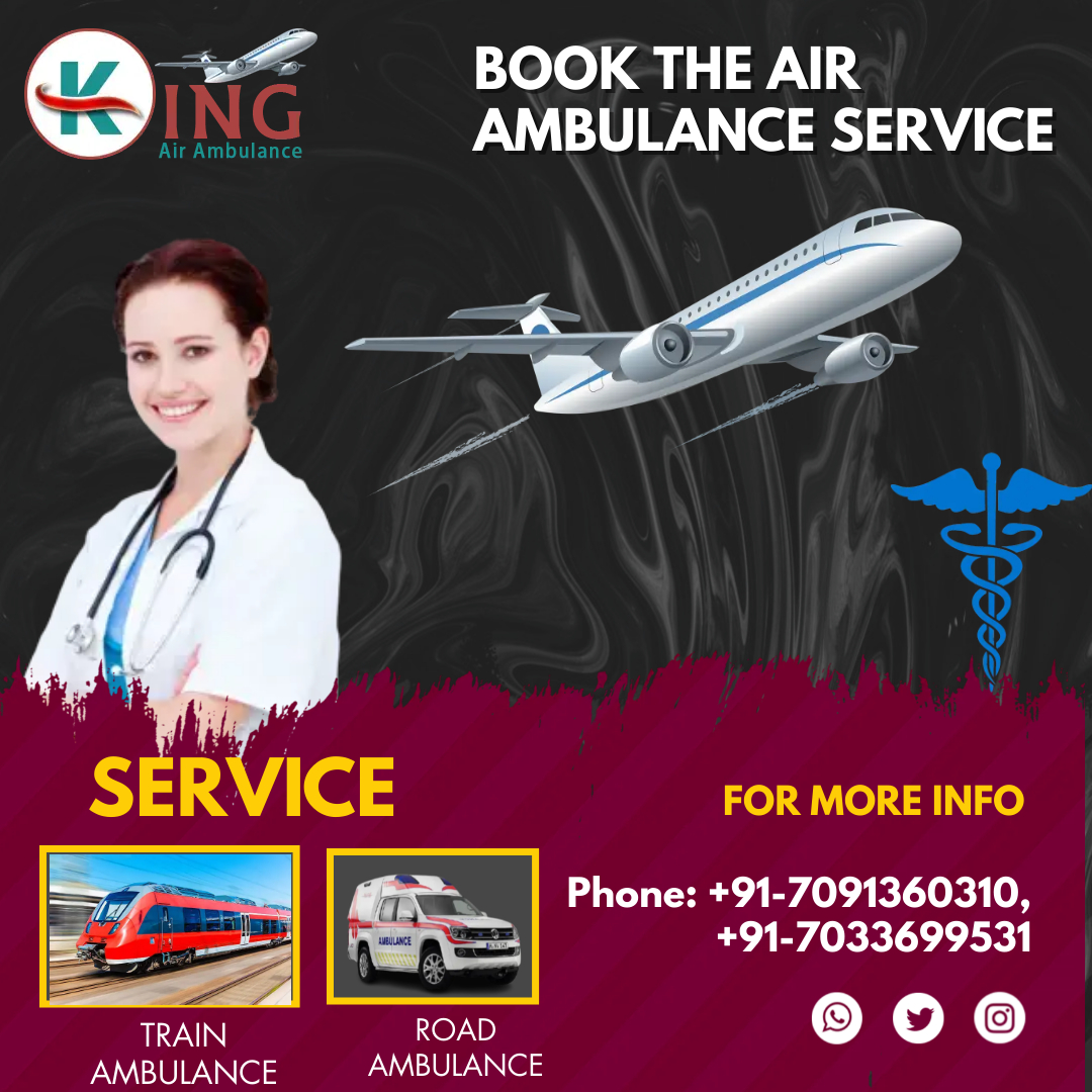 King Air And Train Ambulance in Delhi