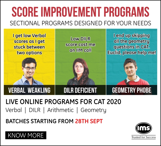 IMS Dehradun - Online CAT, GMAT, GRE, CLAT, BBA/BMS coaching