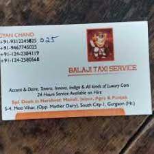 Balaji Taxi Service - Gurgaon