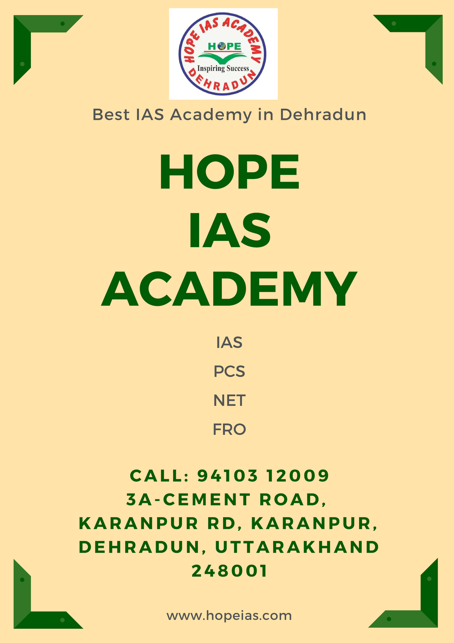 ssHope IAS Dehradun | Best IAS Academy in Dehradun